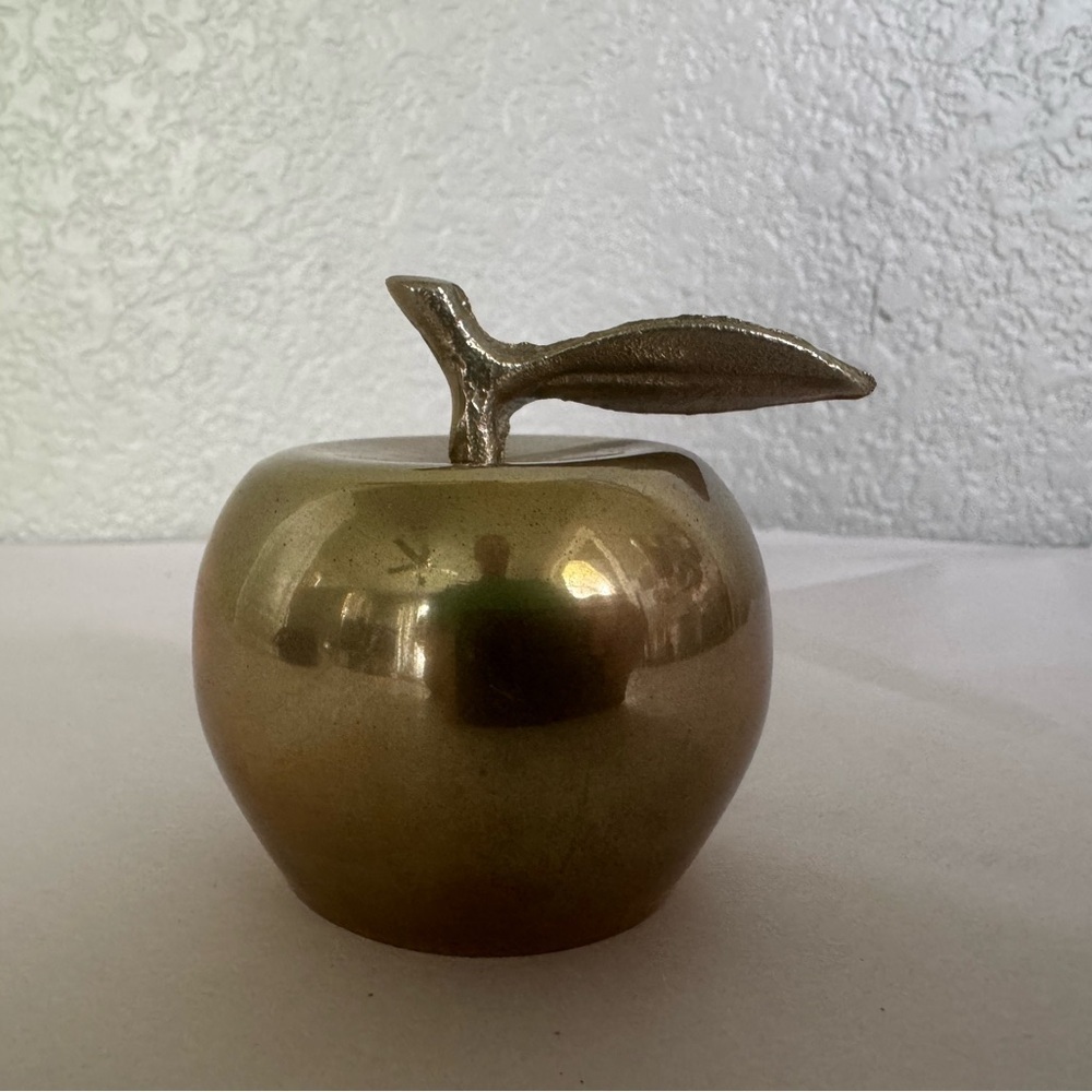 Vintage Brass Apple Bell